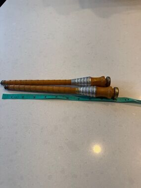 Wooden spindle, Bobbin spools vintage